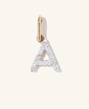 Diamond Letter Charm