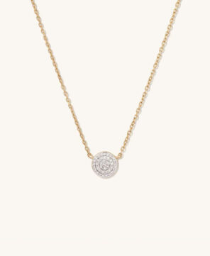 Diamond Round Necklace