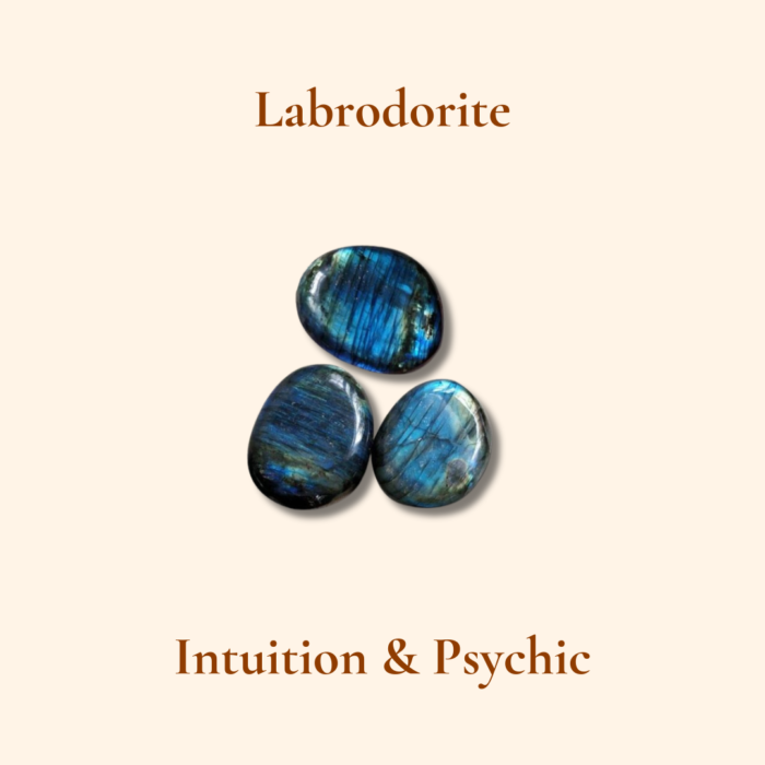 Labrodorite gemstone for meditation and spiritual energy. Handcrafted Chandan Mala with white labrod.